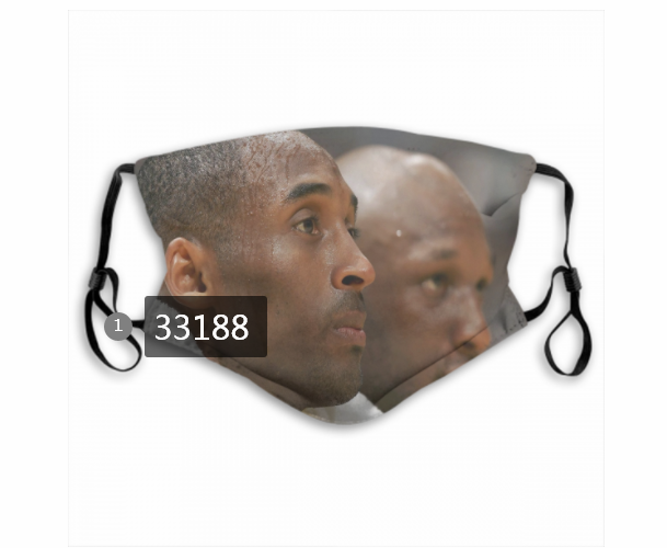 2021 NBA Los Angeles Lakers #24 kobe bryant 33188 Dust mask with filter->nba dust mask->Sports Accessory